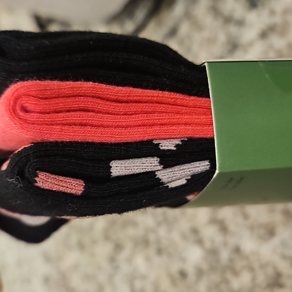 Crew Socks 6 Count Kate Spade NWT - Picture 3 of 4